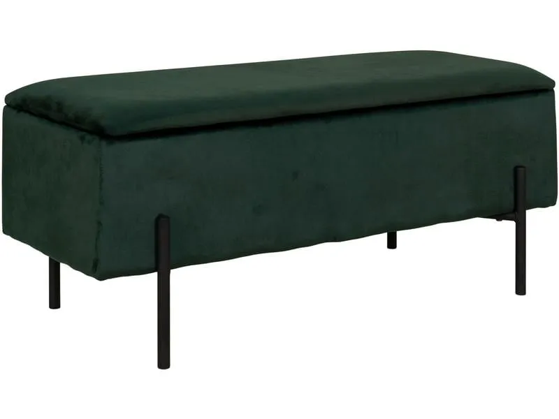 House Nordic Sitztruhe Watford 36.5 x 95 x 46 cm, Dunkelgrün House Nordic Sitztruhe Watford 36.5 x 95 x 46 cm, Dunkelgrün