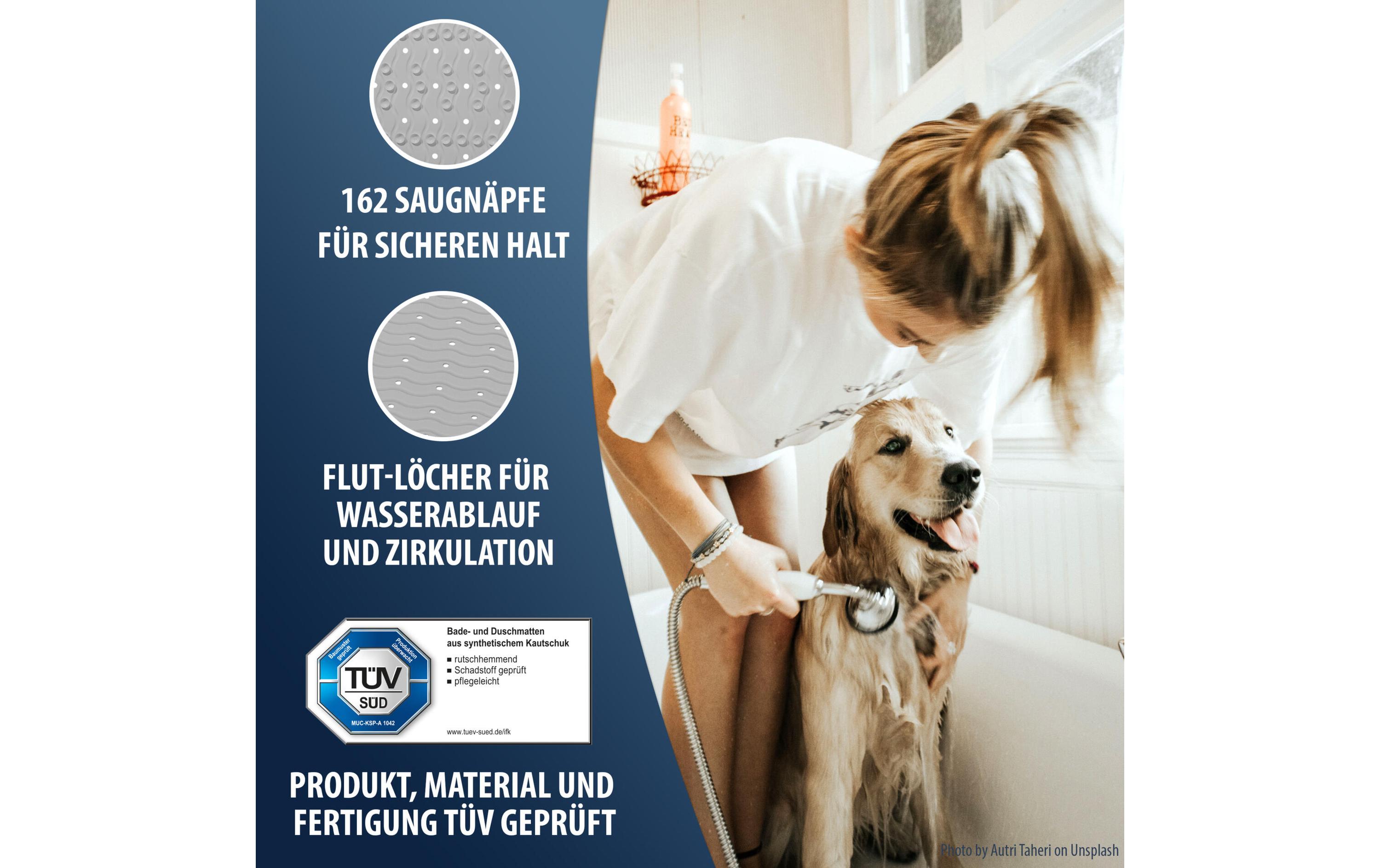 Ridder Duschwanneneinlage Playa 54 x 54 cm, Grau