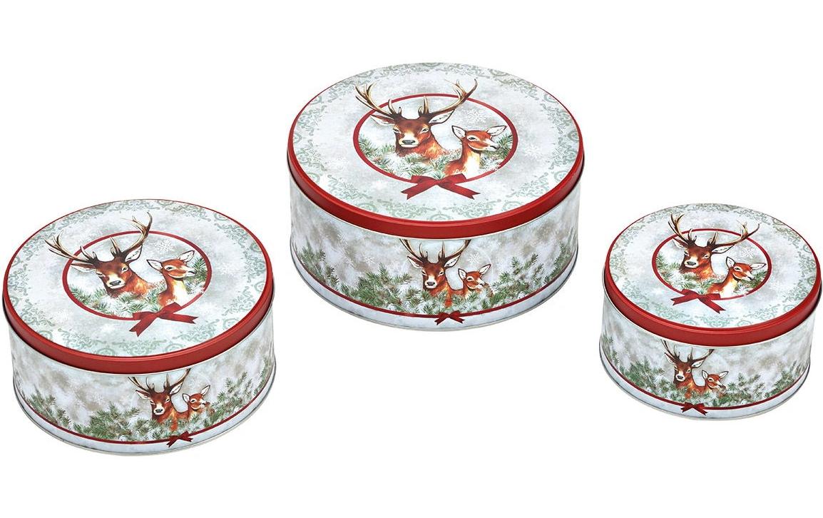 G. Wurm Guetzli-Dose Hirsch 3er Set