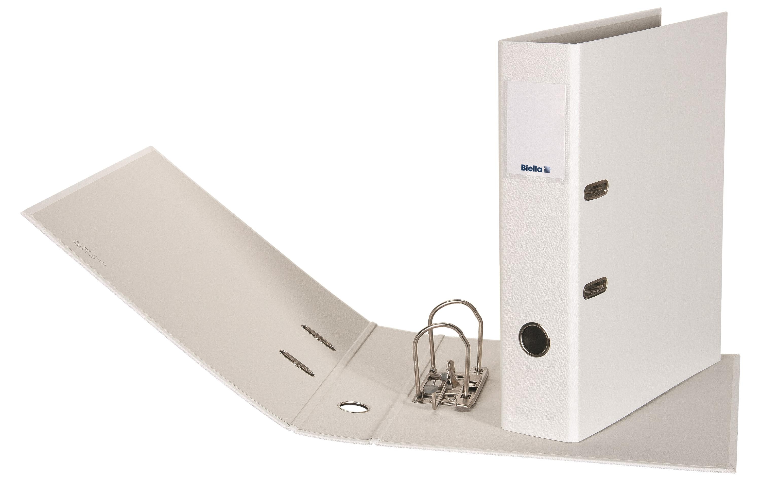 Biella Ordner Plasticolor A4 7 cm, Weiss