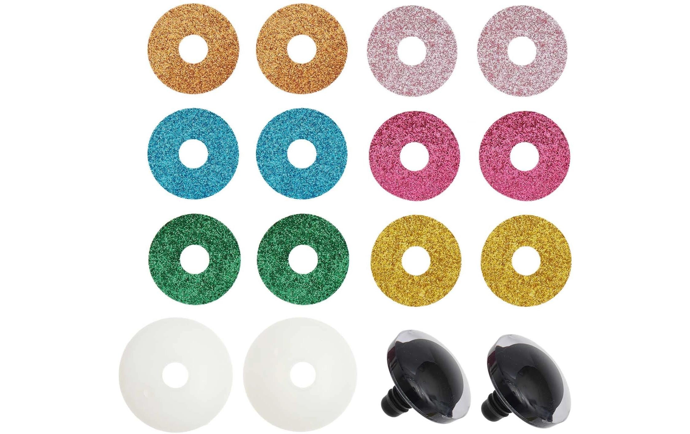 Rico Design Sicherheitsaugen mit 6 Farben zur Auswahl 30 mm 2 Stk.