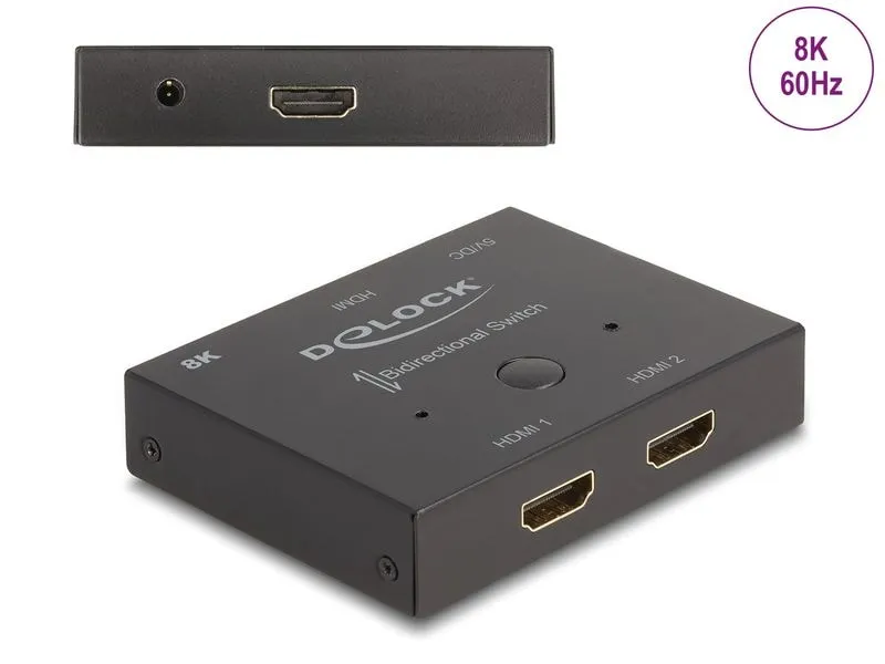 Delock Umschalter 2-1 8K 60 Hz HDMI Delock Umschalter 2-1 8K 60 Hz HDMI