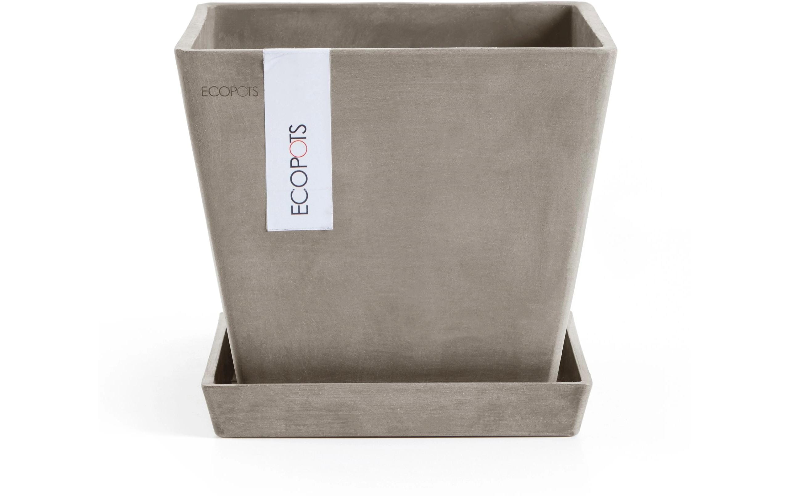 Ecopots Blumentopf Rotterdam Ø 20 cm Taupe