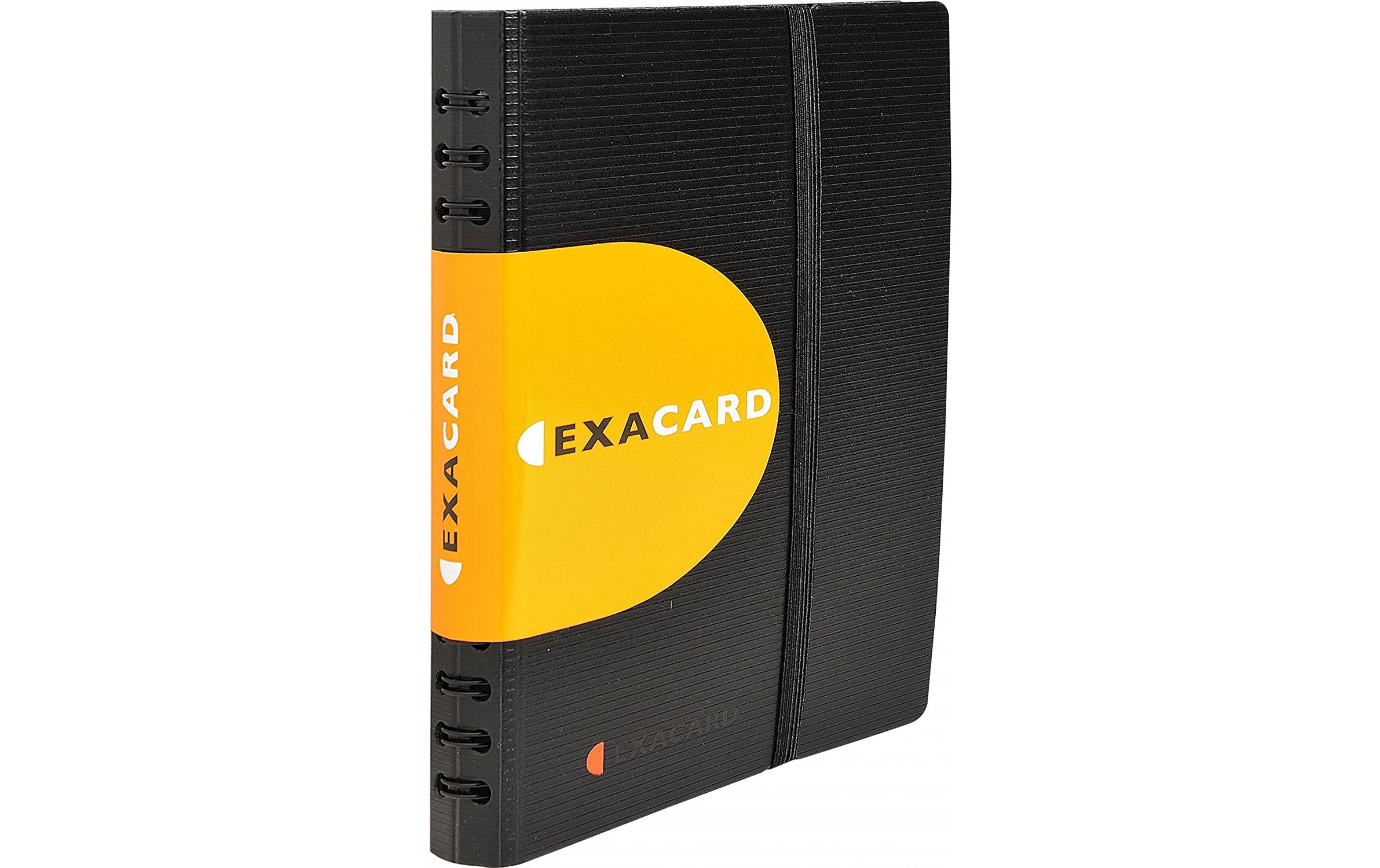 Exacompta Visitenkartenbuch Exactive Exacard für 120 Karten, Schwarz