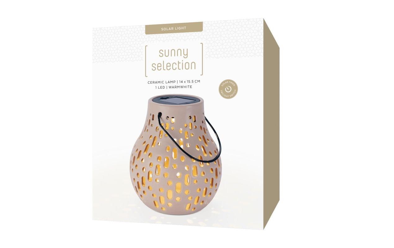 STT Solar Ceramic Lamp Mauve