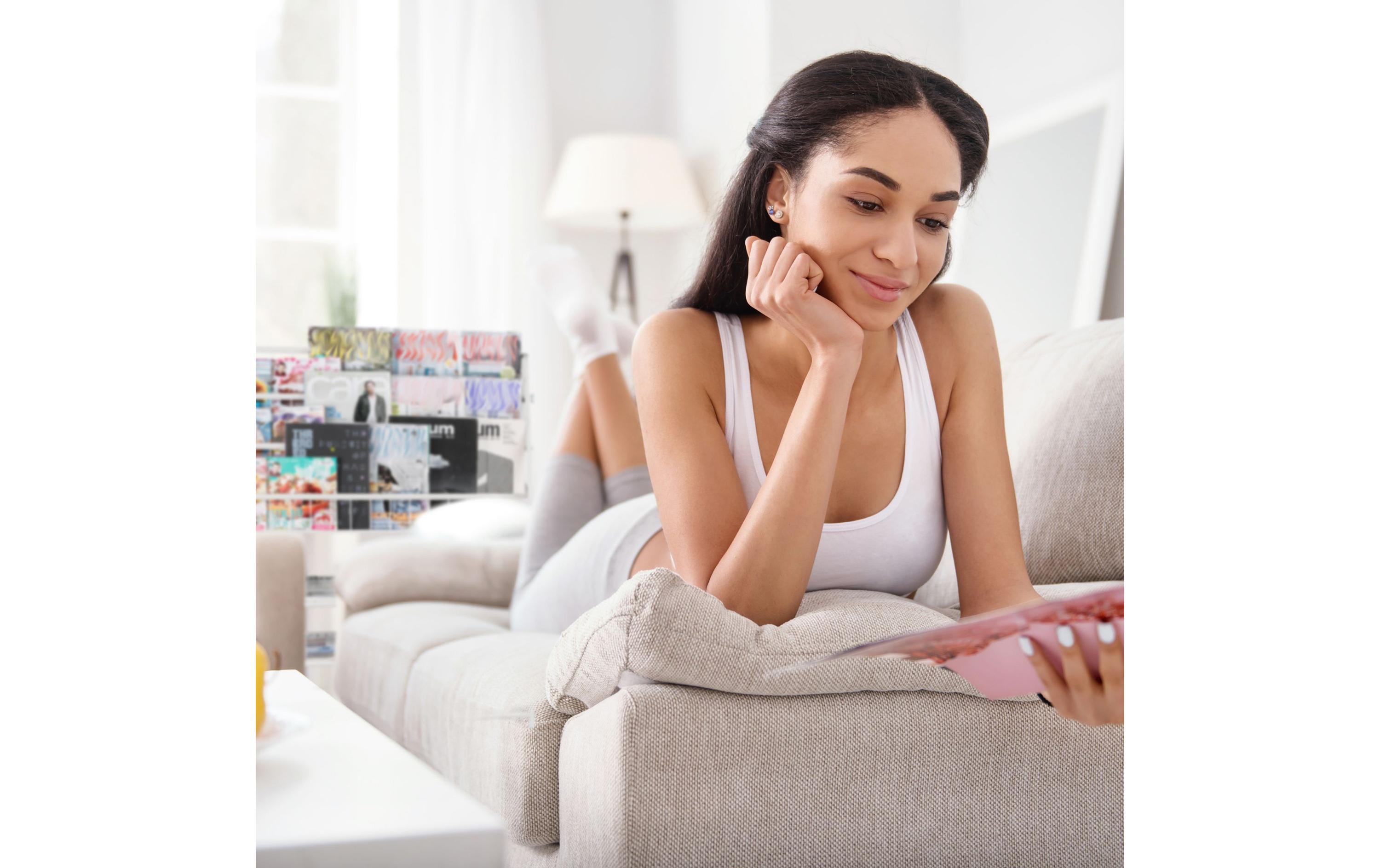 relaxdays Zeitungsständer 96 x 97 x 37 cm Weiss