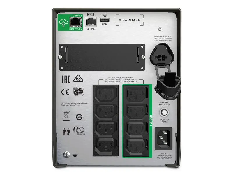 APC USV SMT1500IC 1500 VA / 980 W APC USV SMT1500IC 1500 VA / 980 W