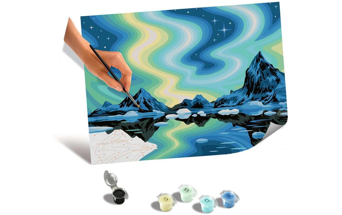 Ravensburger Malen nach Zahlen CreArt – Northern Lights auf Leinwand