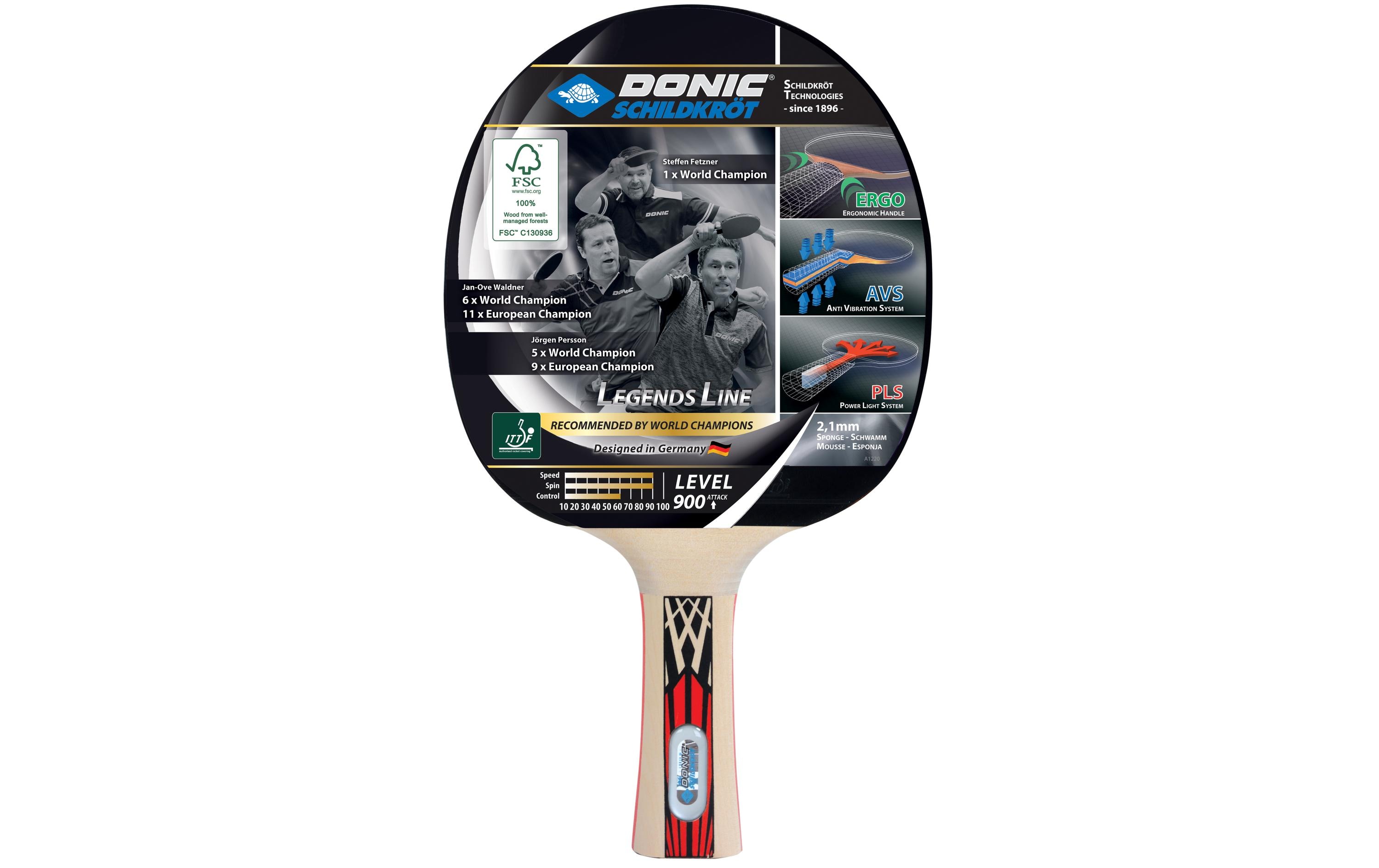 DONIC Schildkröt Tischtennisschläger Legends 900 DONIC Schildkröt Tischtennisschläger Legends 900