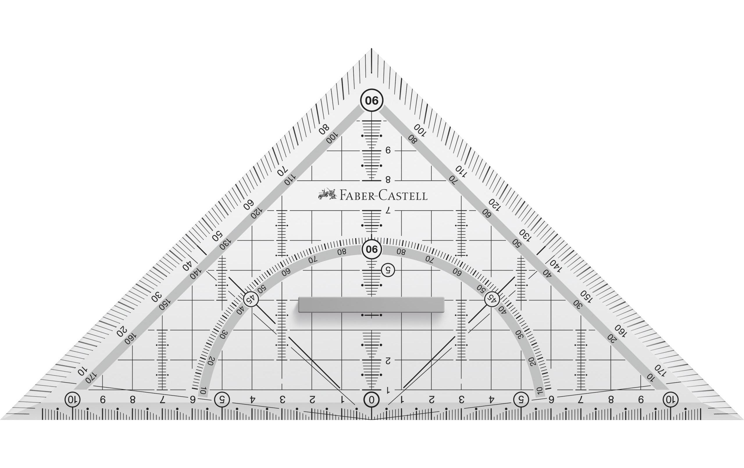 Faber-Castell Geodreieck 22 cm mit Griff Faber-Castell Geodreieck 22 cm mit Griff