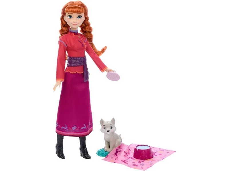 Disney Frozen Puppe Anna and Baby Fox