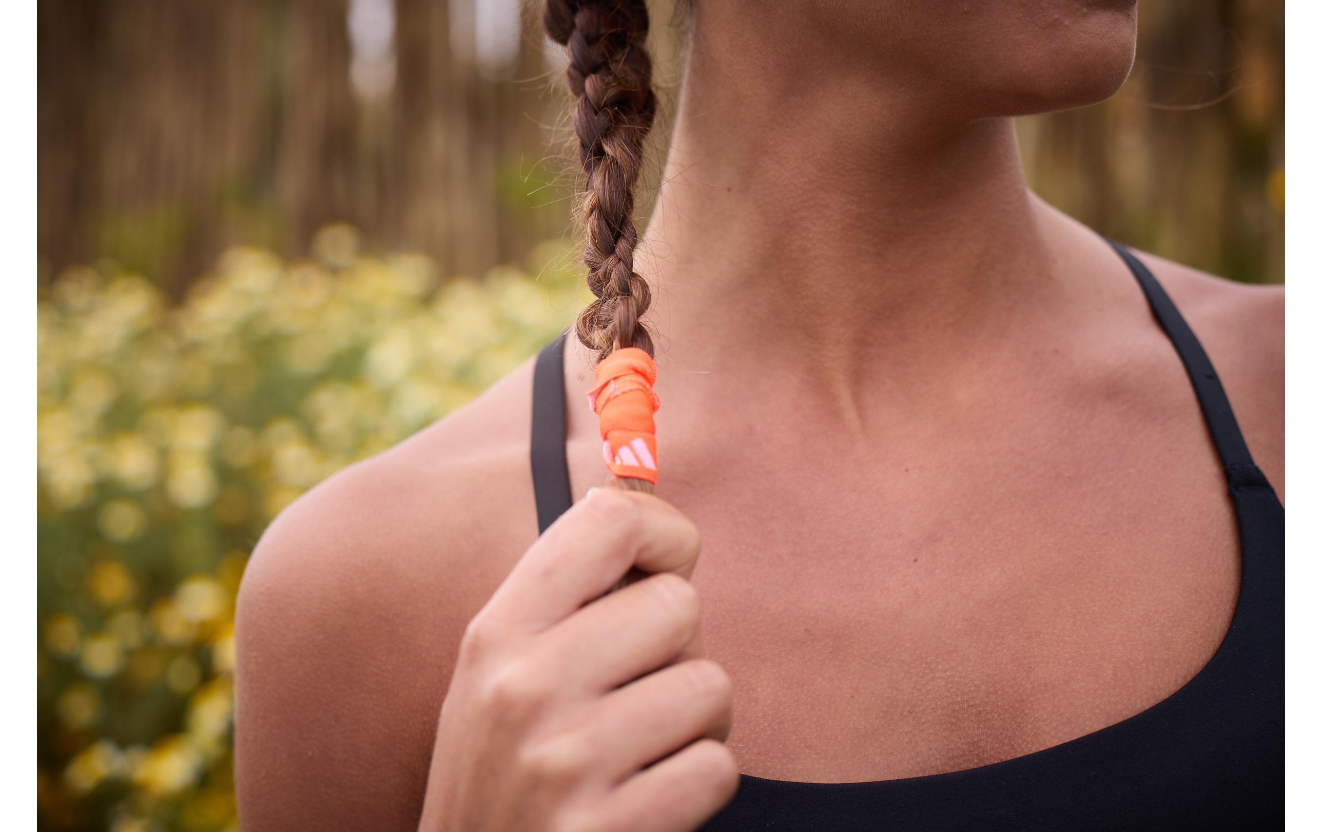 adidas Hair Ties Schwarz, Weiss, Solar Rot