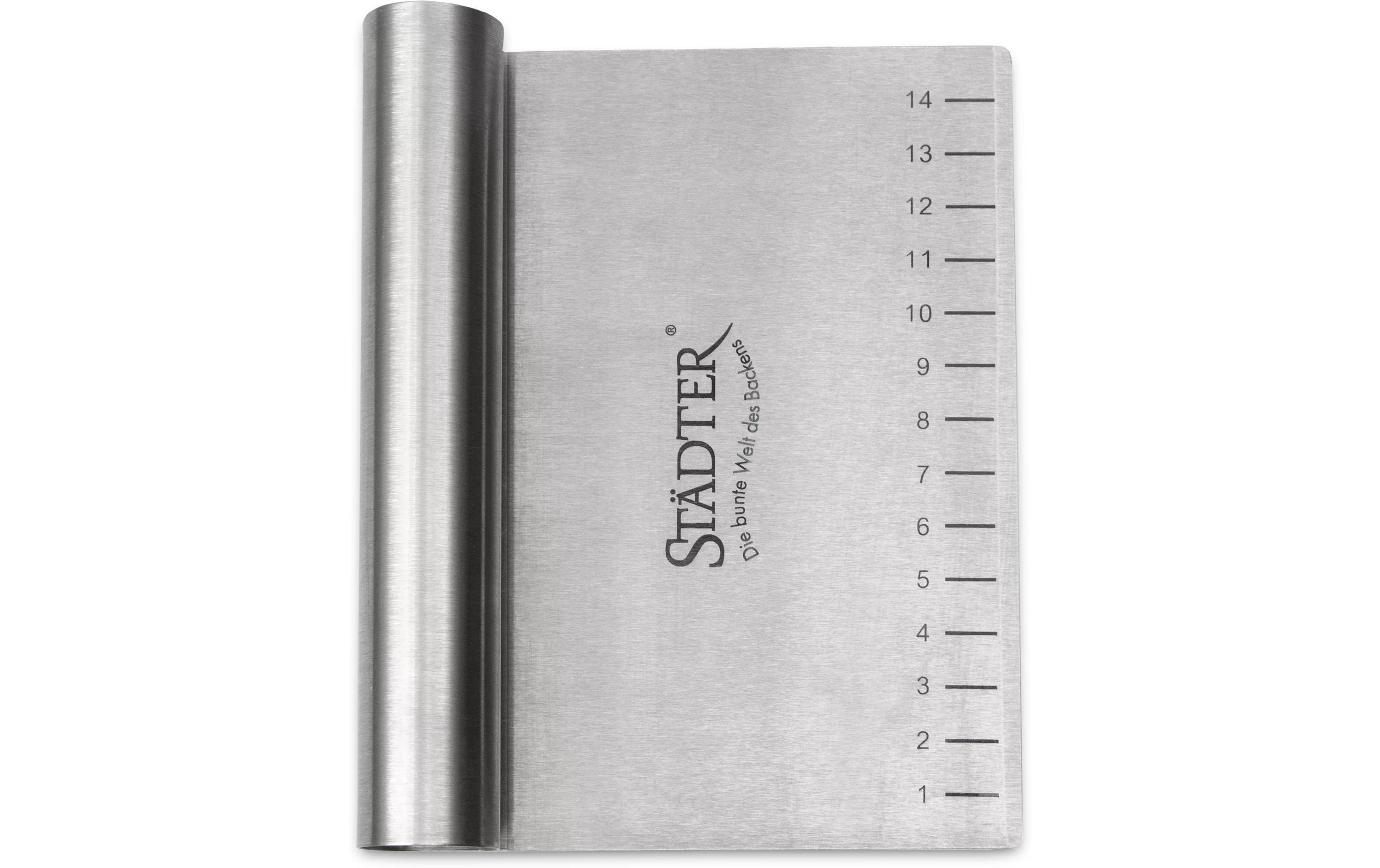 Städter Teigkarte Profi Silber, 15 x 12 cm