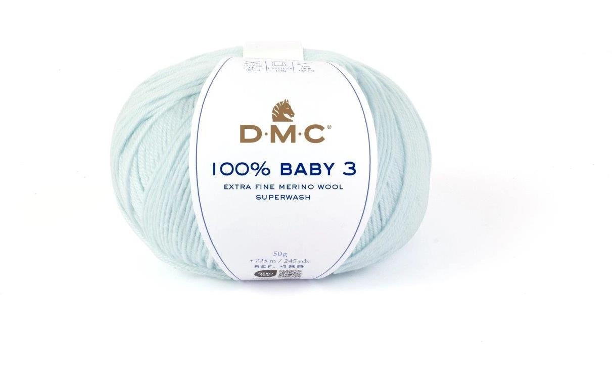 DMC Wolle 100% Baby 3 Hellblau