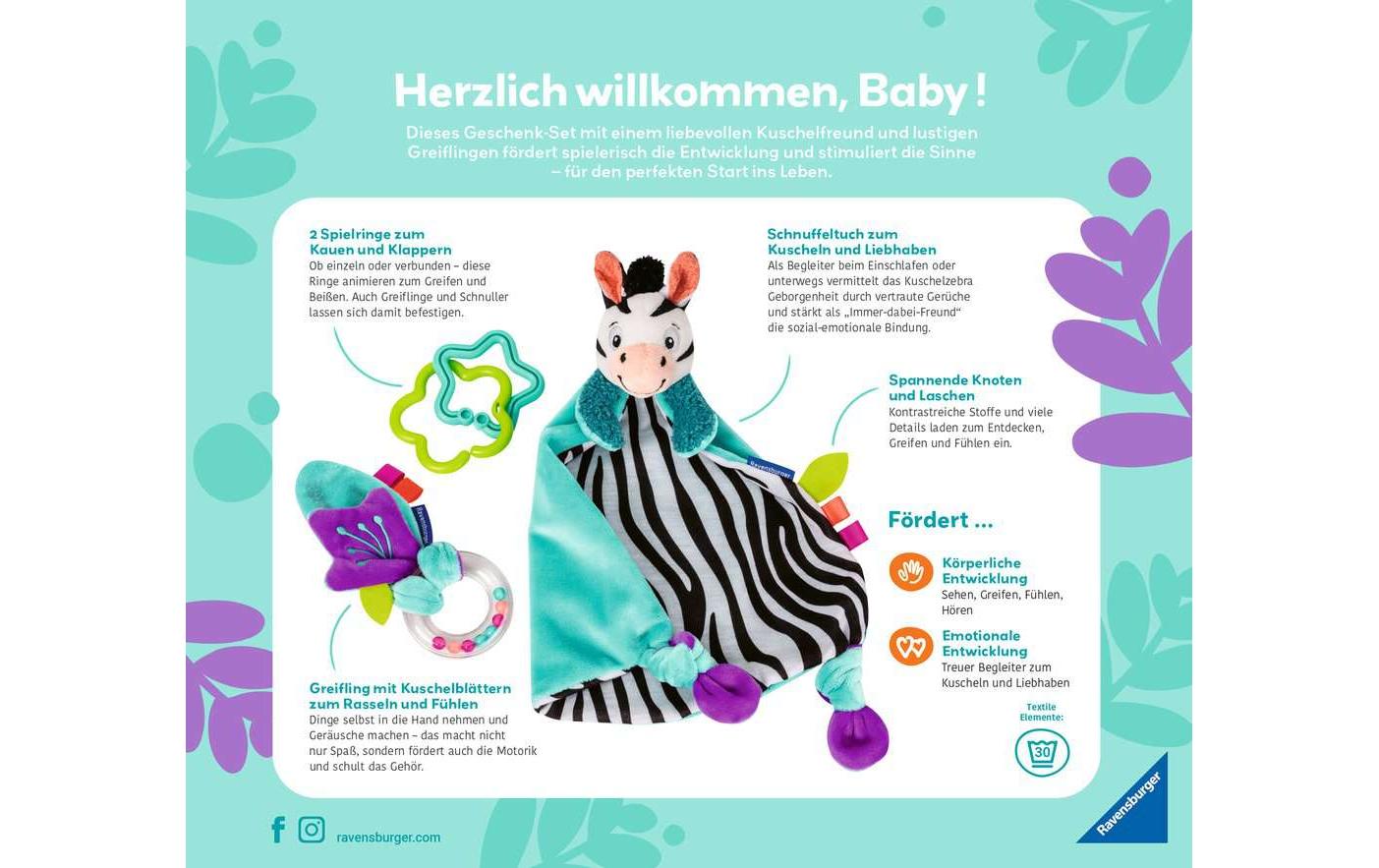 play+ Geschenkset Zebra