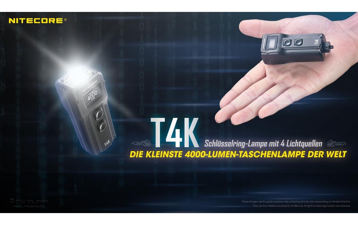 Nitecore Taschenlampe T4K