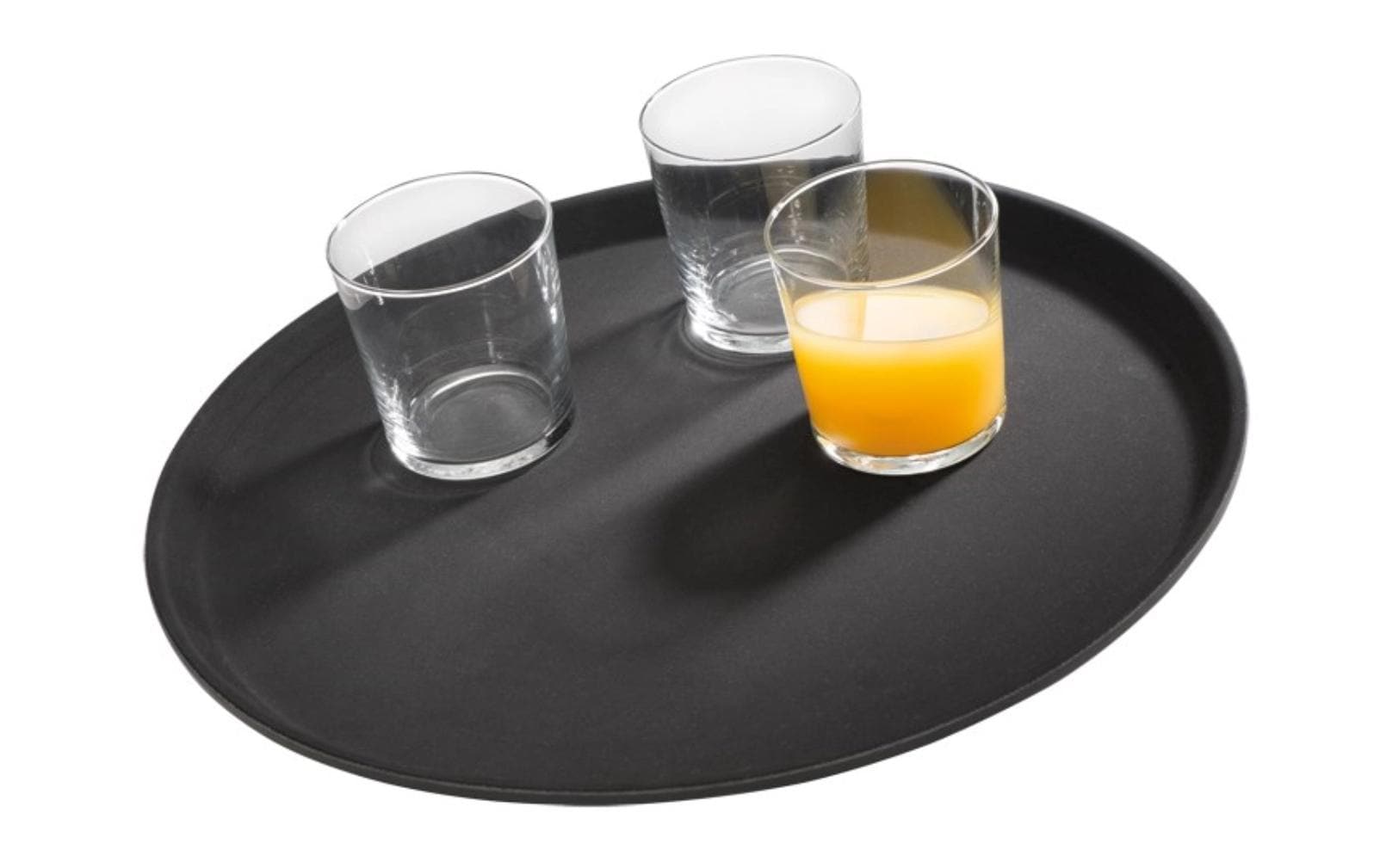 APS Serviertablett Nonslide 27.5 cm, Schwarz