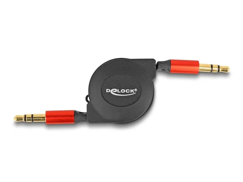 Delock Audio-Kabel aufrollbar 3.5 mm Klinke - 3.5 mm Klinke 0.9 m Delock Audio-Kabel aufrollbar 3.5 mm Klinke - 3.5 mm Klinke 0.9 m