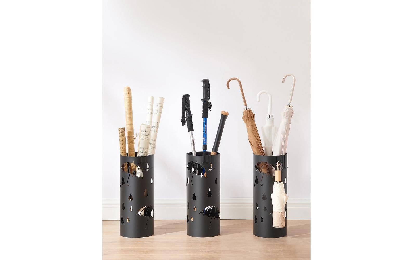 Songmics Schirmständer Schwarz