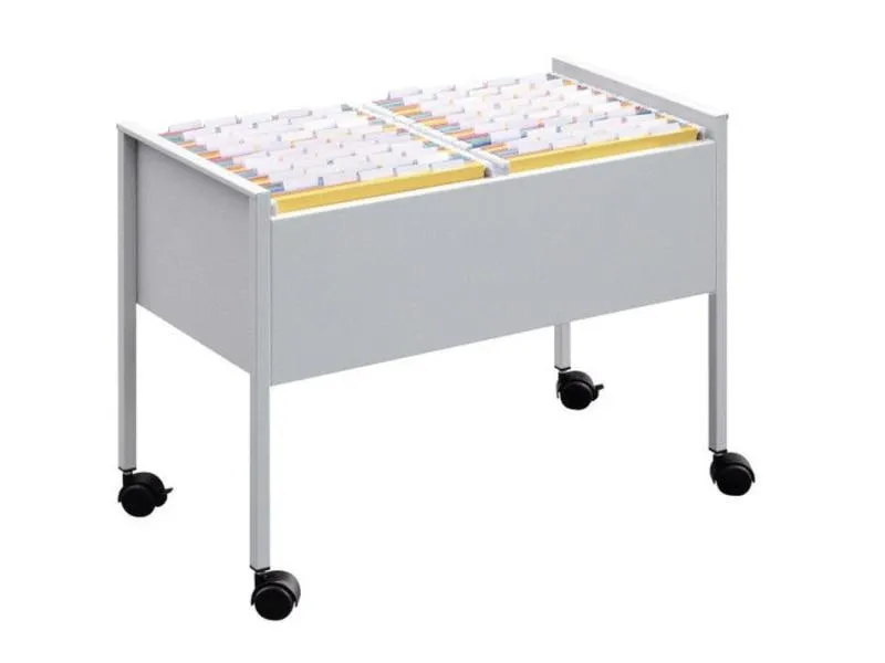 DURABLE Hängemappenwagen Economy 100 DUO A4 Silber DURABLE Hängemappenwagen Economy 100 DUO A4 Silber