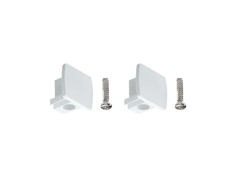 Paulmann Endkappe URail Universal, Weiss, 2er Paulmann Endkappe URail Universal, Weiss, 2er