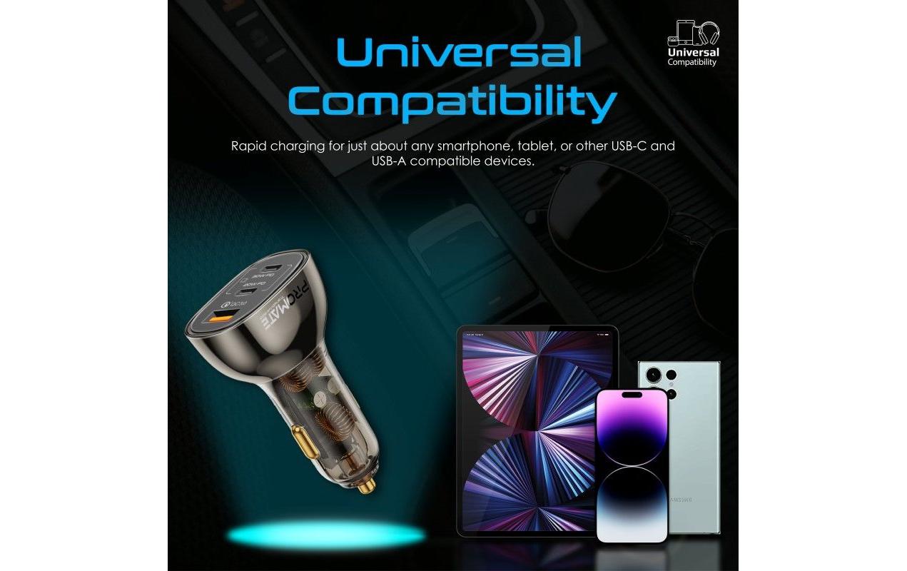 Promate Autoladegerät ProMate TransDrive-80W USB