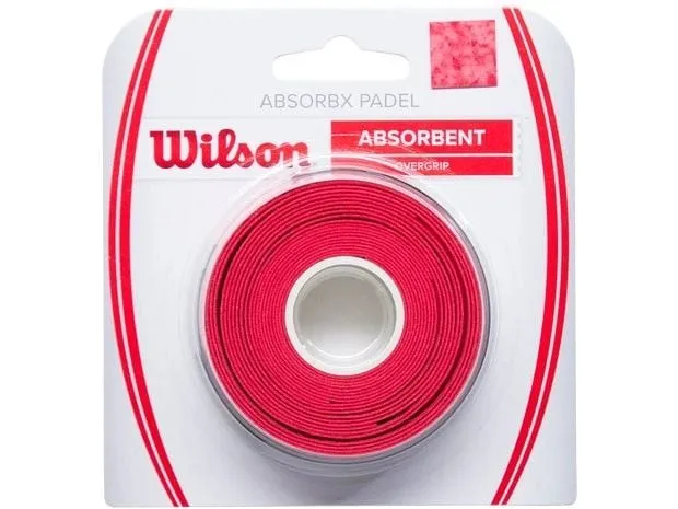 Wilson ABSORBX OVERGRIP PADEL 3 PACK Red Wilson ABSORBX OVERGRIP PADEL 3 PACK Red