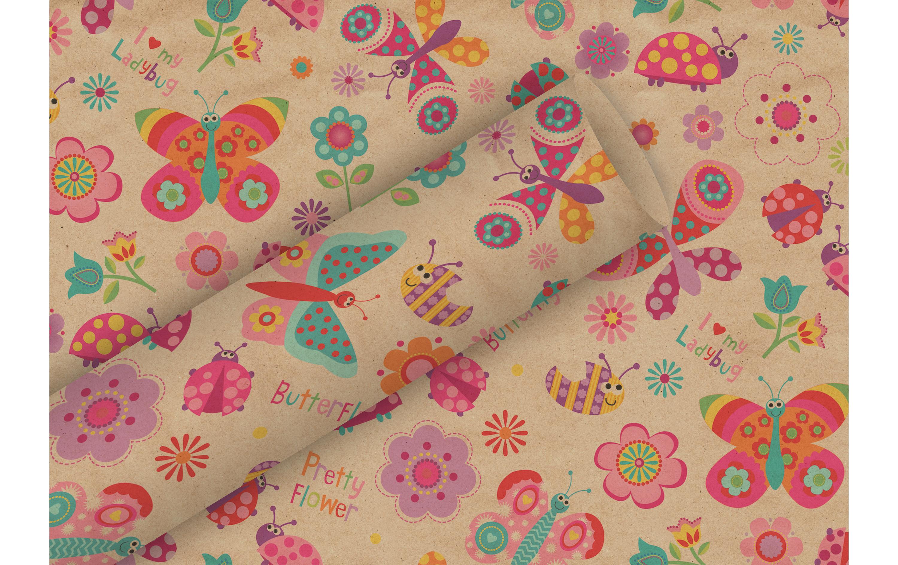 Braun + Company Geschenkpapier By Nature Flying Friends, Braun