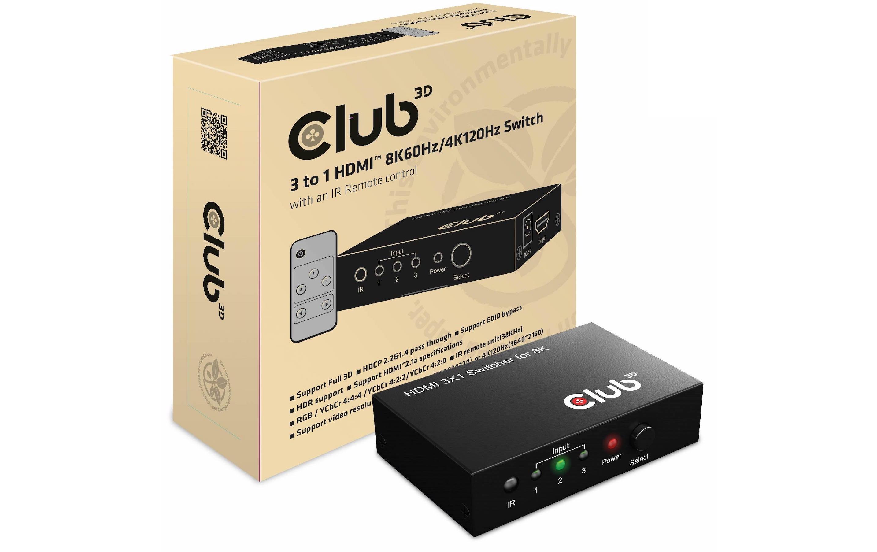 Club 3D Umschalter CSV-1381 HDMI