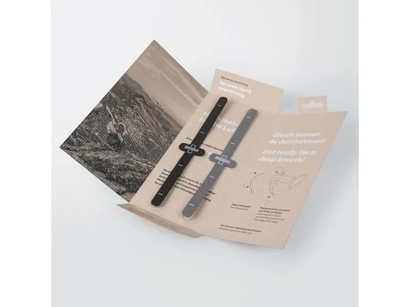 SWISSPIRE Maskenband Spacer Schwarz & Grau, 2 Stück