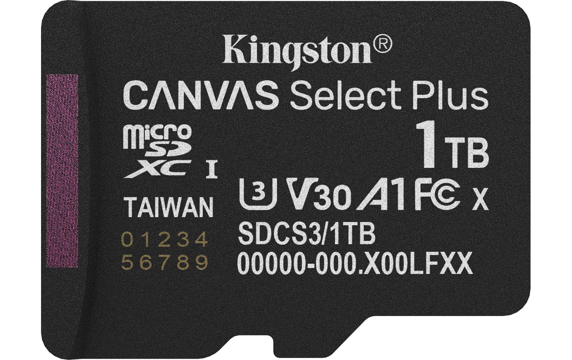 Kingston microSDXC-Karte Canvas Select Plus Gen3 1000 GB