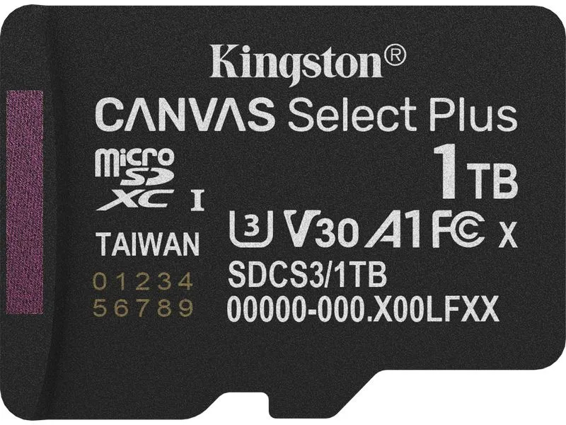 Kingston microSDXC-Karte Canvas Select Plus Gen3 1000 GB Kingston microSDXC-Karte Canvas Select Plus Gen3 1000 GB