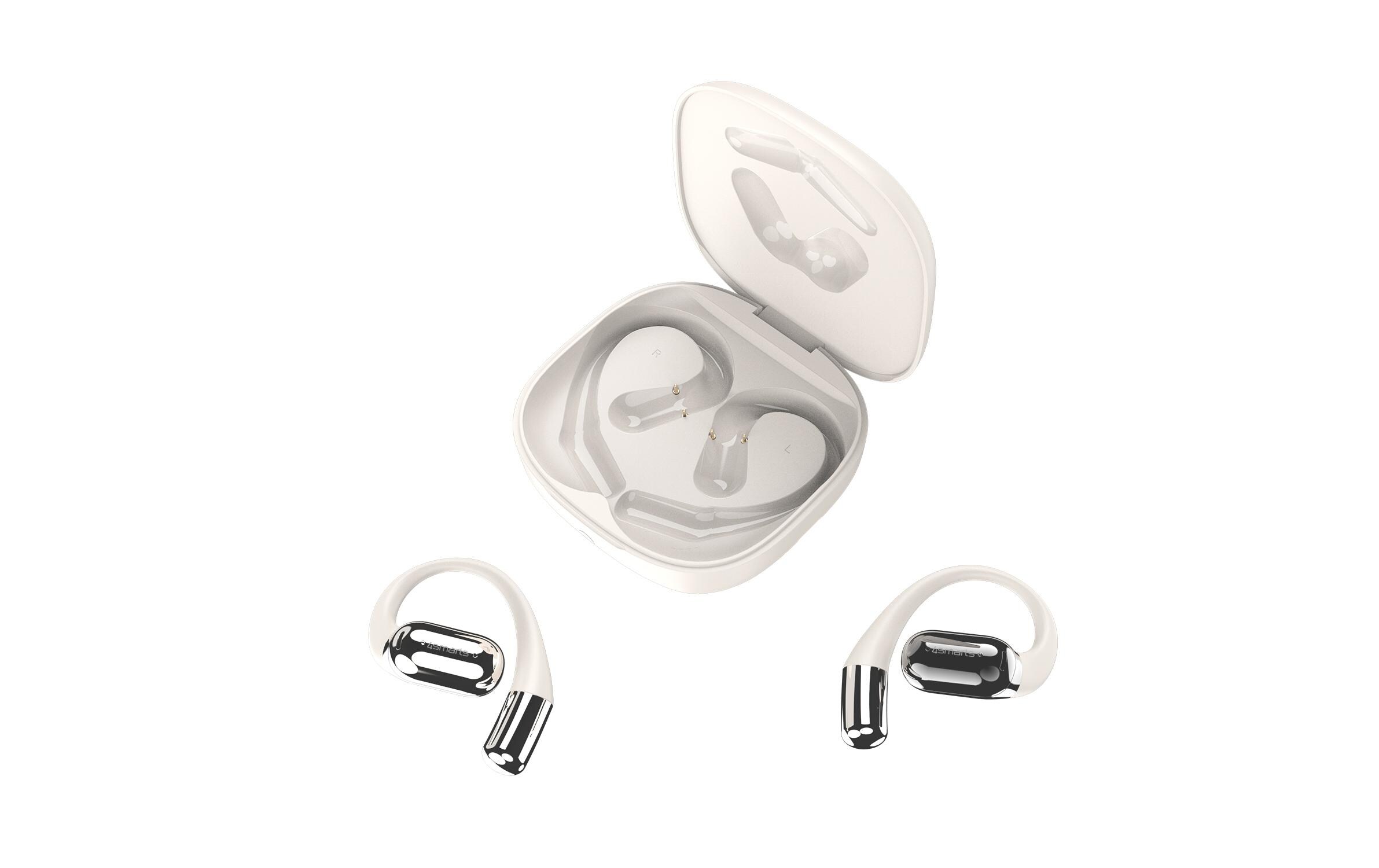 4smarts Open-Ear Bluetooth Kopfhörer SkyBuds AI Screen, Beige 4smarts Open-Ear Bluetooth Kopfhörer SkyBuds AI Screen, Beige