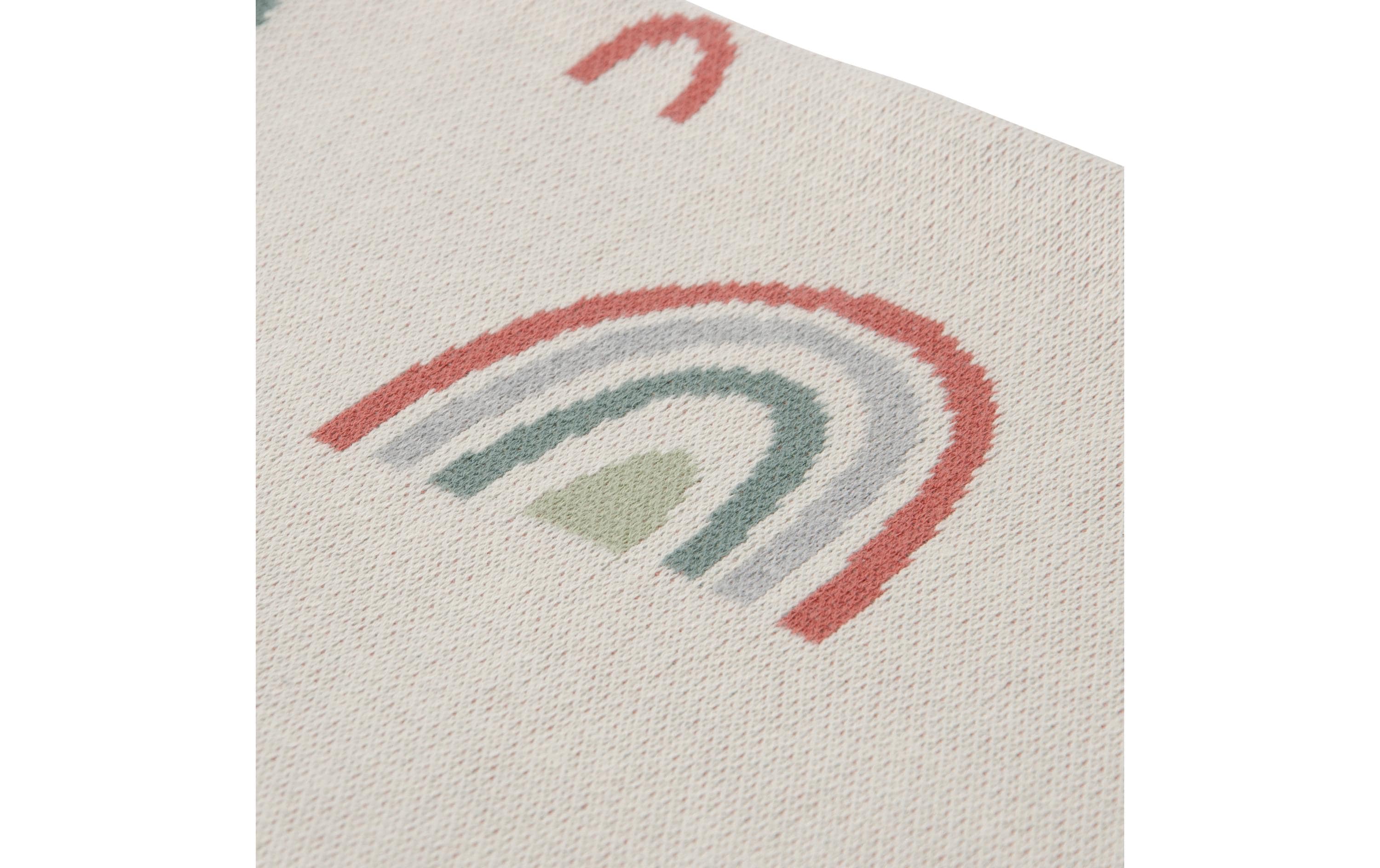 Kindsgut Kuscheldecke mit Regenbogen 80 x 100 cm