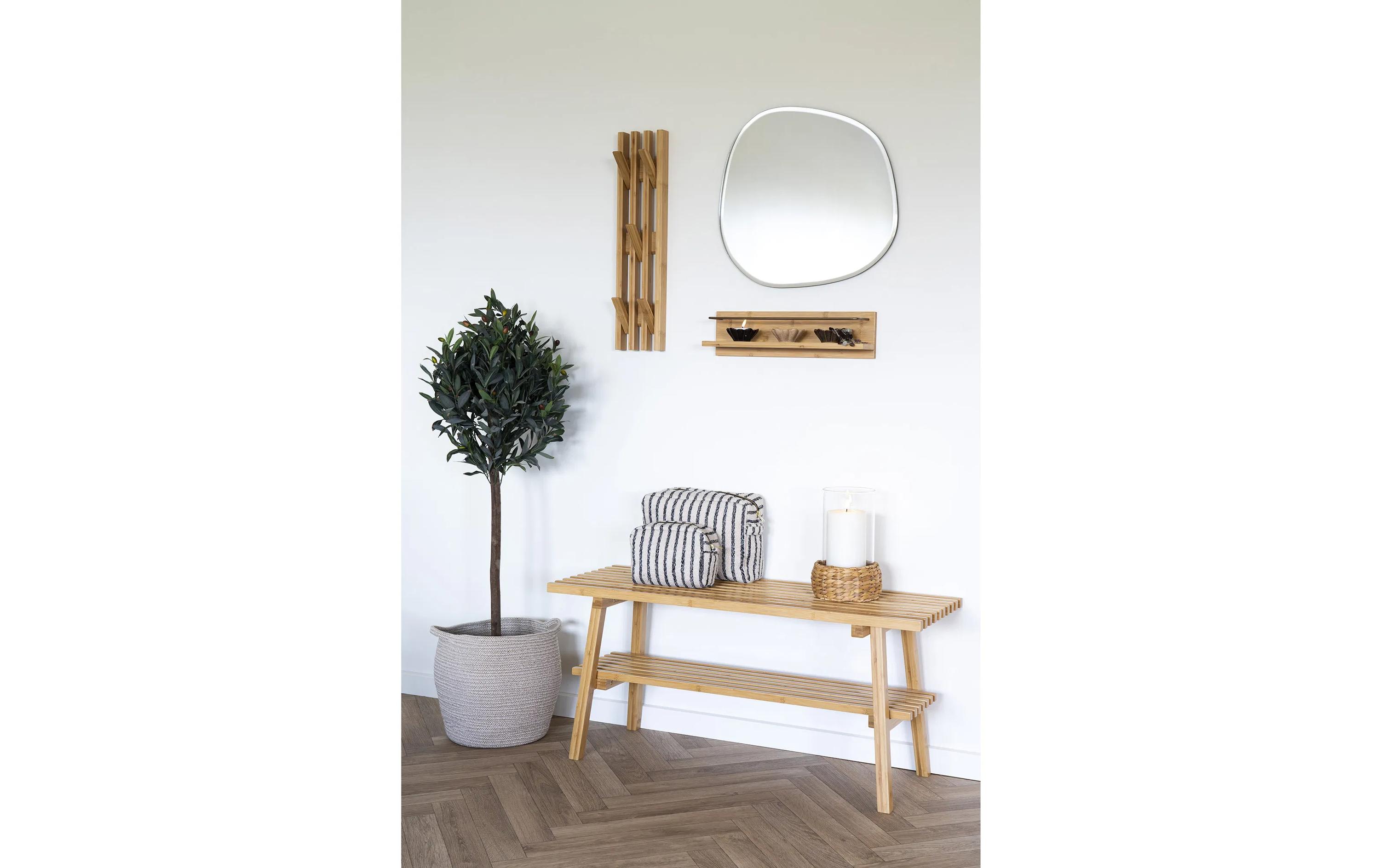 House Nordic Wandgarderobe Ember 5 Haken, 14 cm x 60 cm, Braun