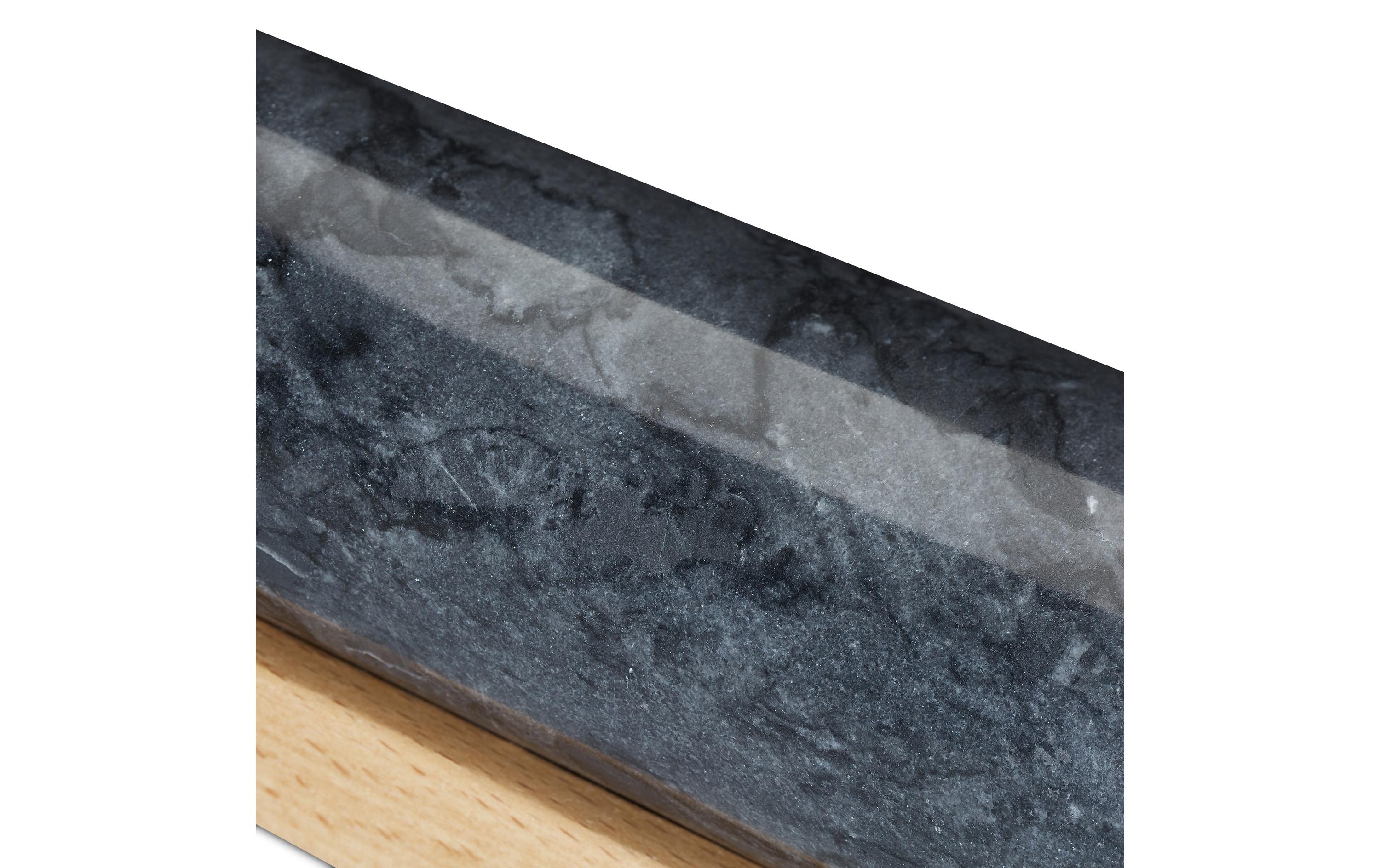 relaxdays Wallholz Nature/Schwarz