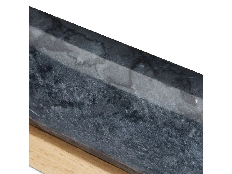 relaxdays Wallholz Nature/Schwarz