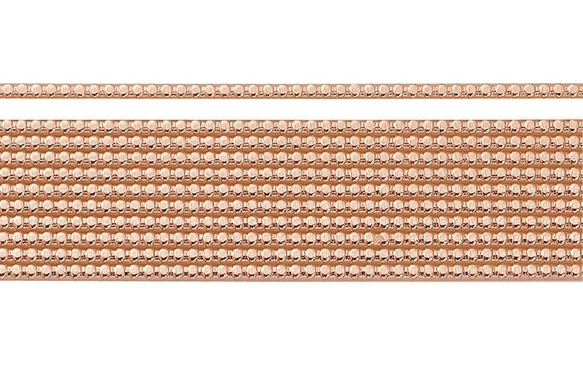 Knorr Prandell Verzierwachs 2 mm Perlenstreifen, Kupfer