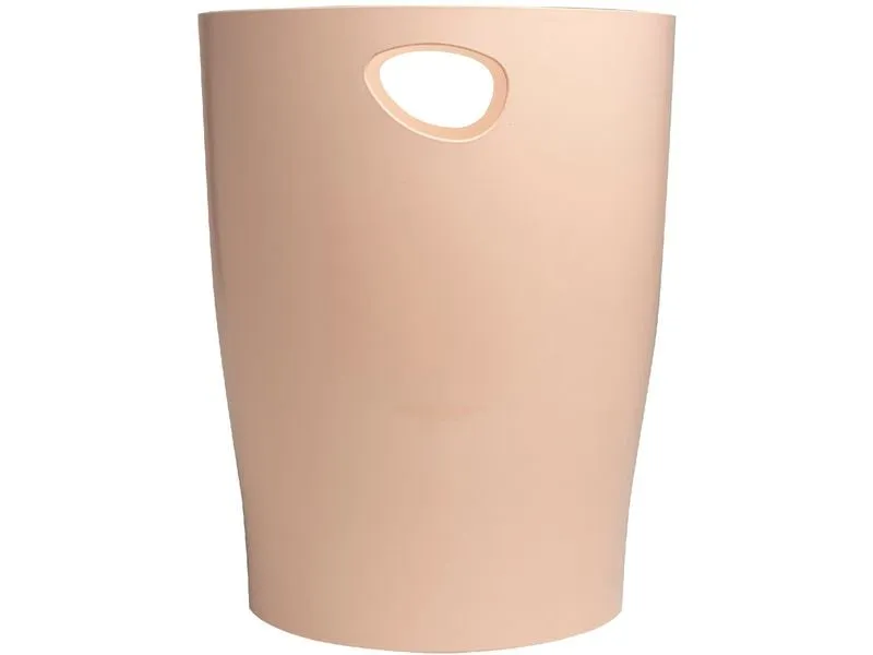 Exacompta Papierkorb Ecobin Skandi 15 L, Hellrosa