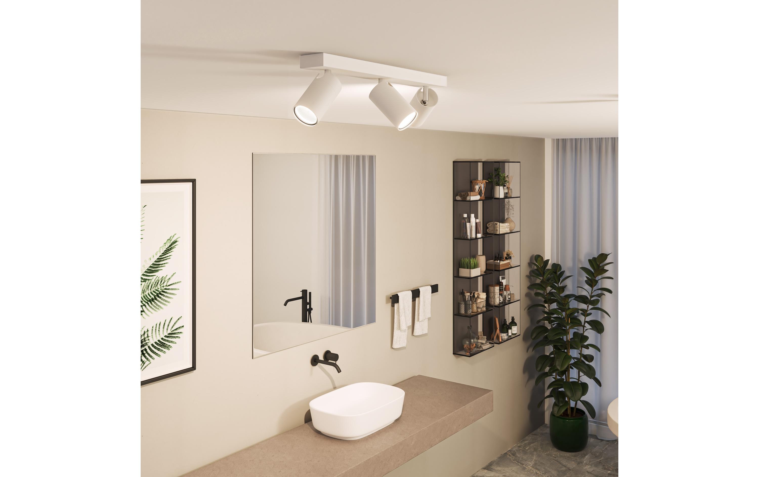 Philips Aufbauspot Idris GU10, IP44 Weiss, ohne Leuchtmittel