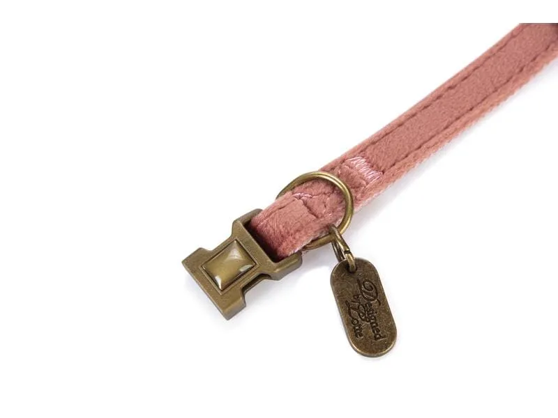Designed by Lotte Katzenhalsband Velura Rosa Designed by Lotte Katzenhalsband Velura Rosa