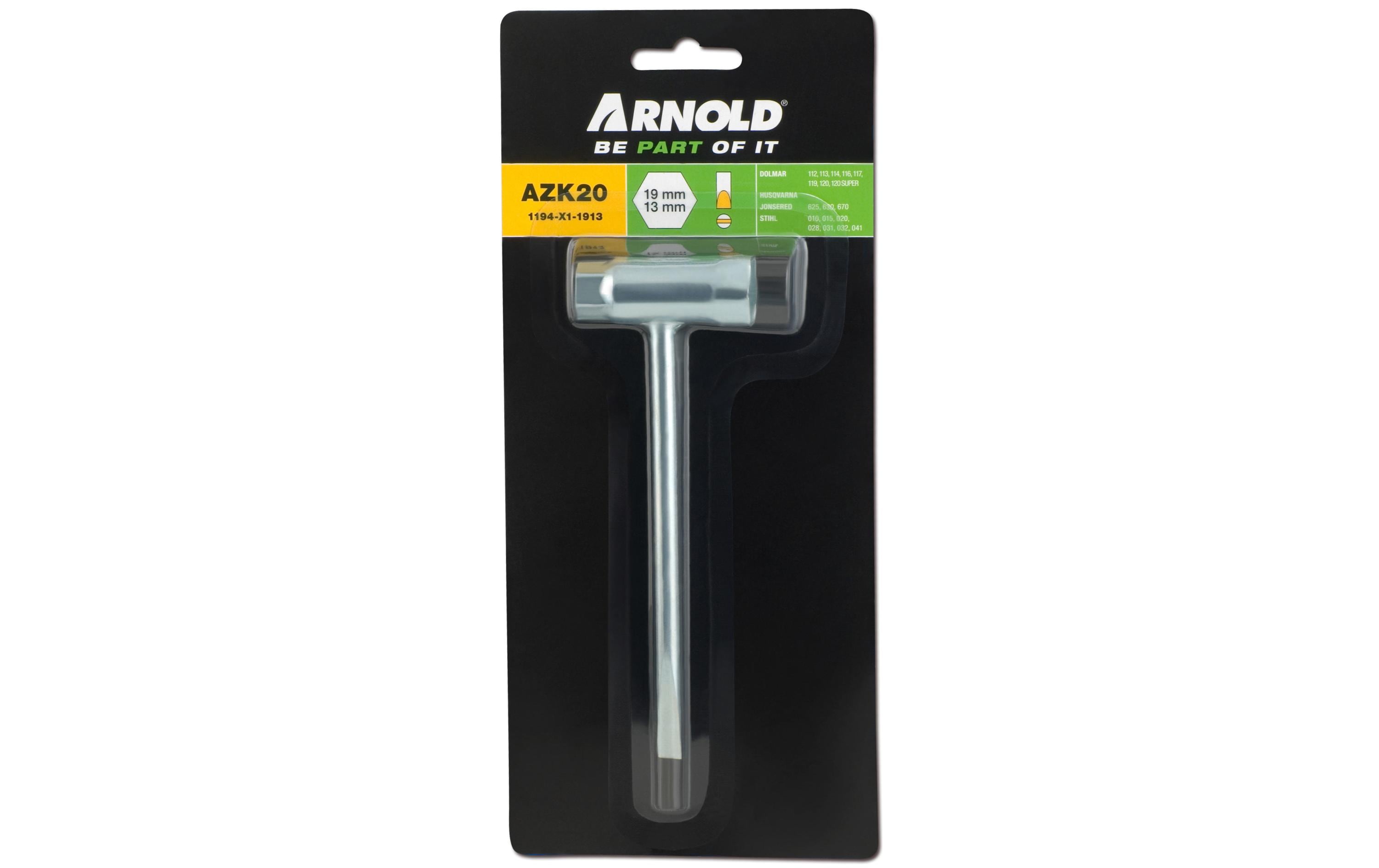 Arnold Zündkerzenschlüssel AZK20 13 x 19 x 60 mm