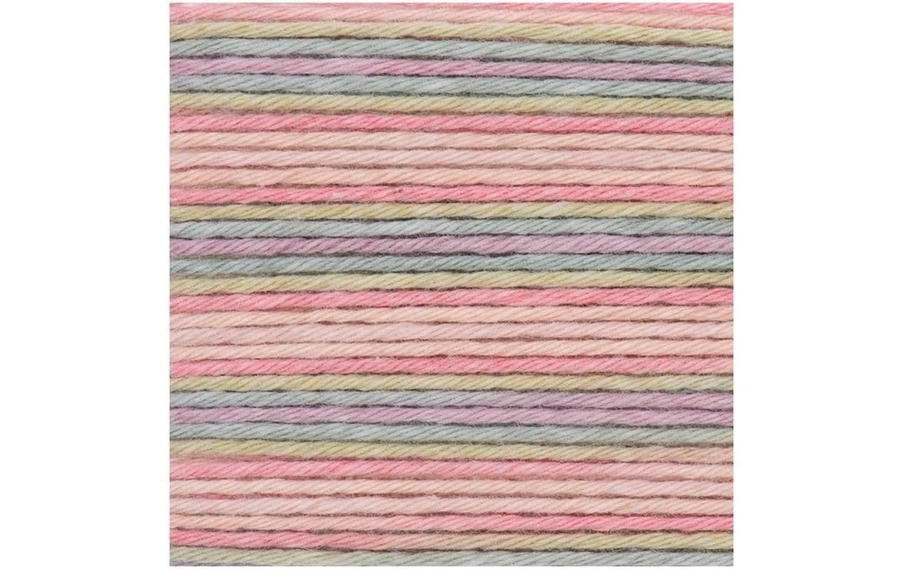 Rico Design Wolle Baby Cotton Soft Print 50 g, Petrol; Rosa