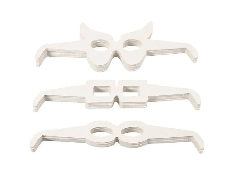 Creativ Company Karton-Brillen, H 4.5-10 cm, L 32 cm, Weiss, 160 Stück Creativ Company Karton-Brillen, H 4.5-10 cm, L 32 cm, Weiss, 160 Stück