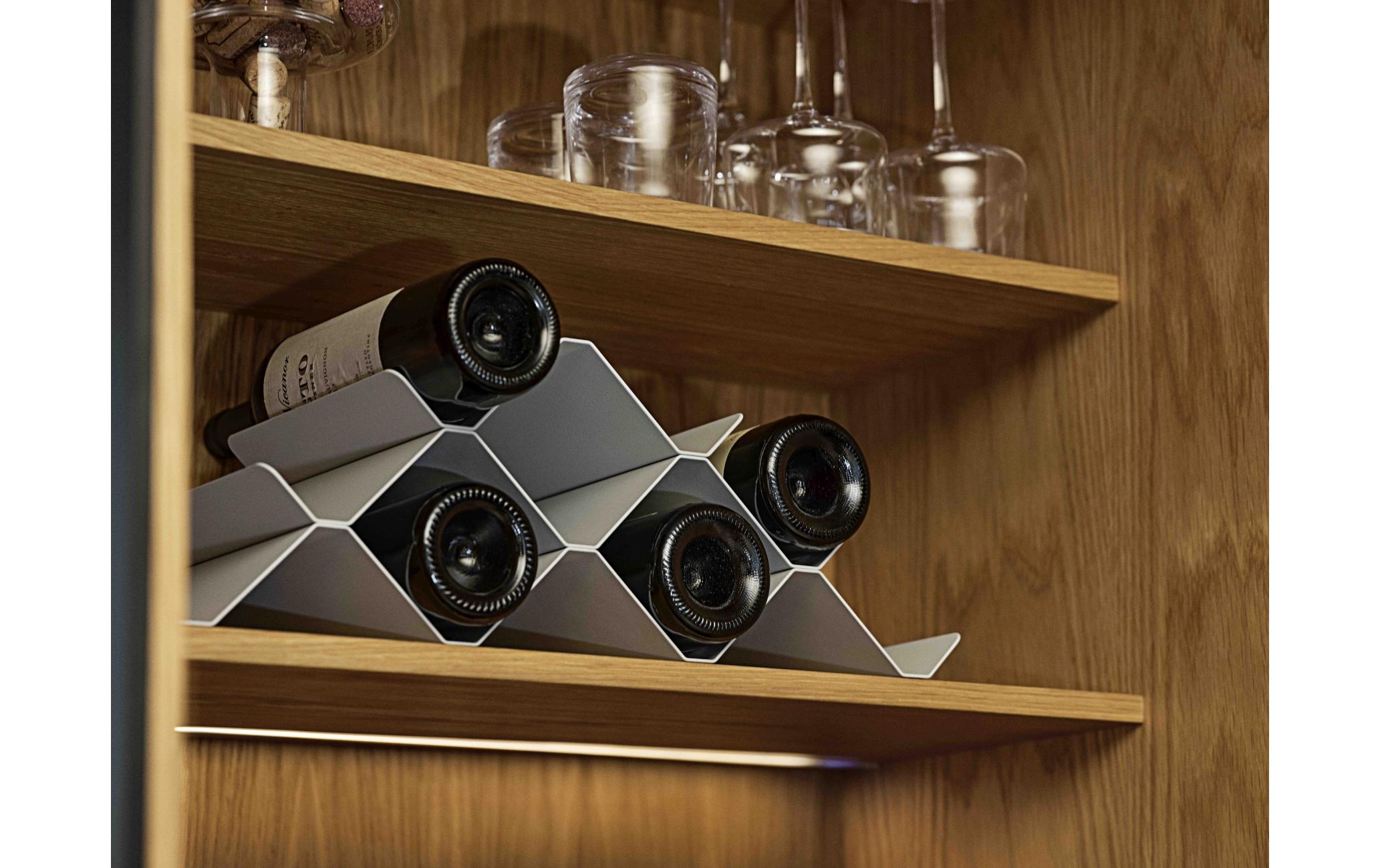 Zone Denmark Weinregal Rocks für 9 Flaschen, Grau