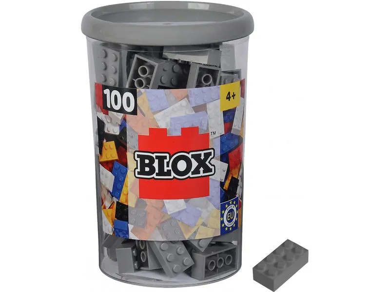 BLOX Bausteine 100 graue 8er Steine