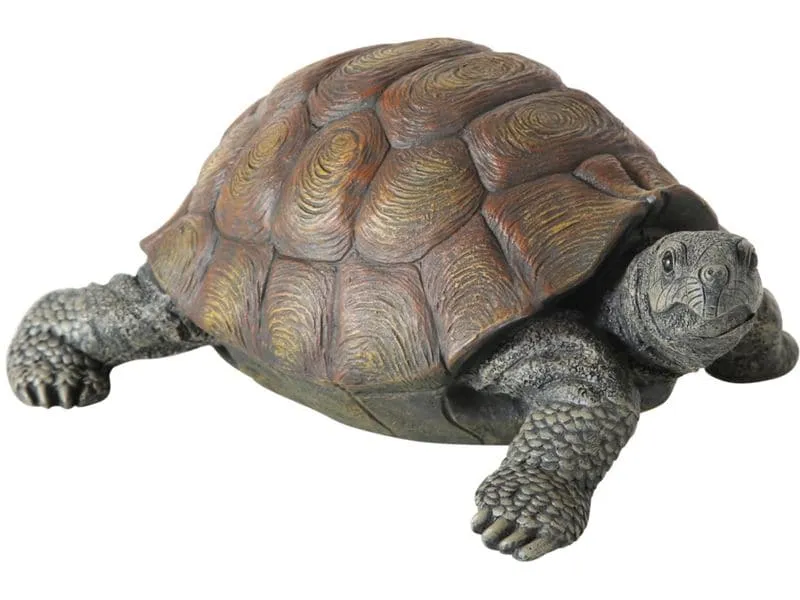 Boltze Aufsteller Slomo Schildkröte 25 cm x 14 cm, Braun/Grau