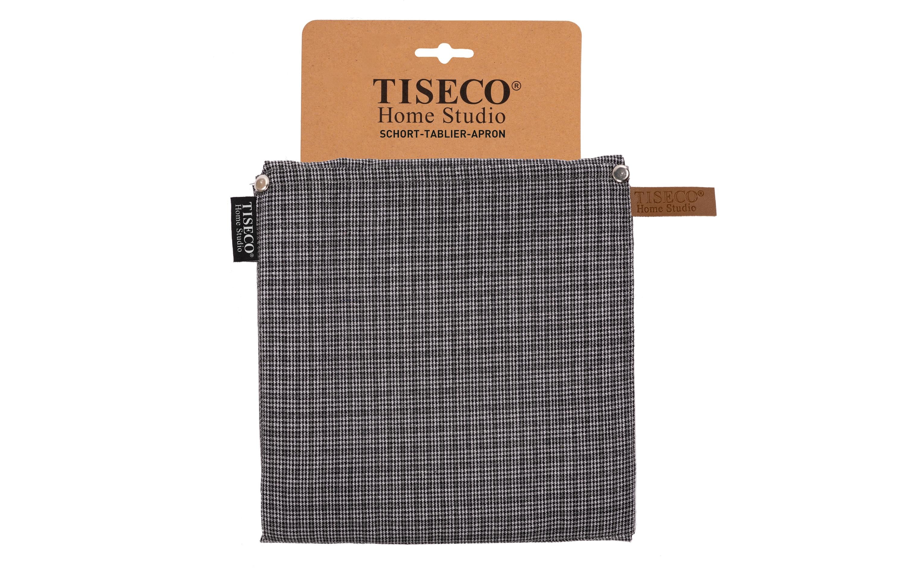 Tiseco Kochschürze Sherlock Checker Grau