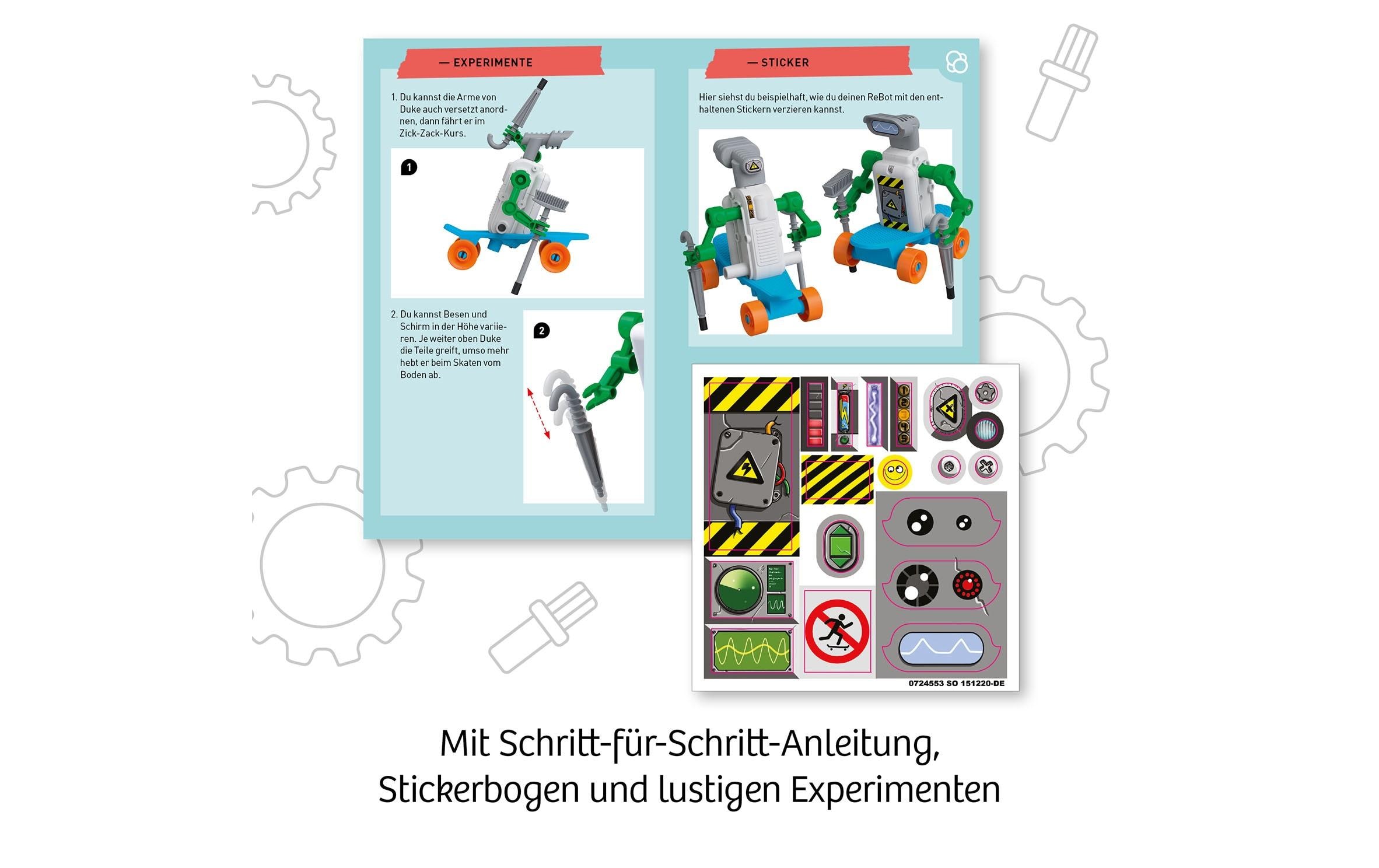 Kosmos Experimentierkasten ReBotz: Duke der Skating-Bot