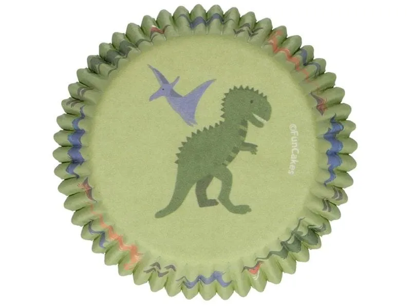 Funcakes Muffin Backform Dino 48 Stück Funcakes Muffin Backform Dino 48 Stück